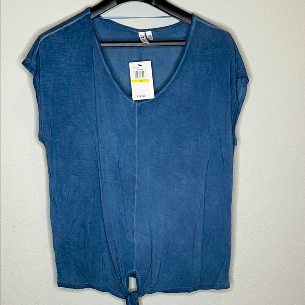 Cable & Gauge NWTO blue, tie front top Medium